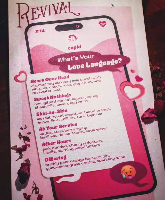 Love Language Menu